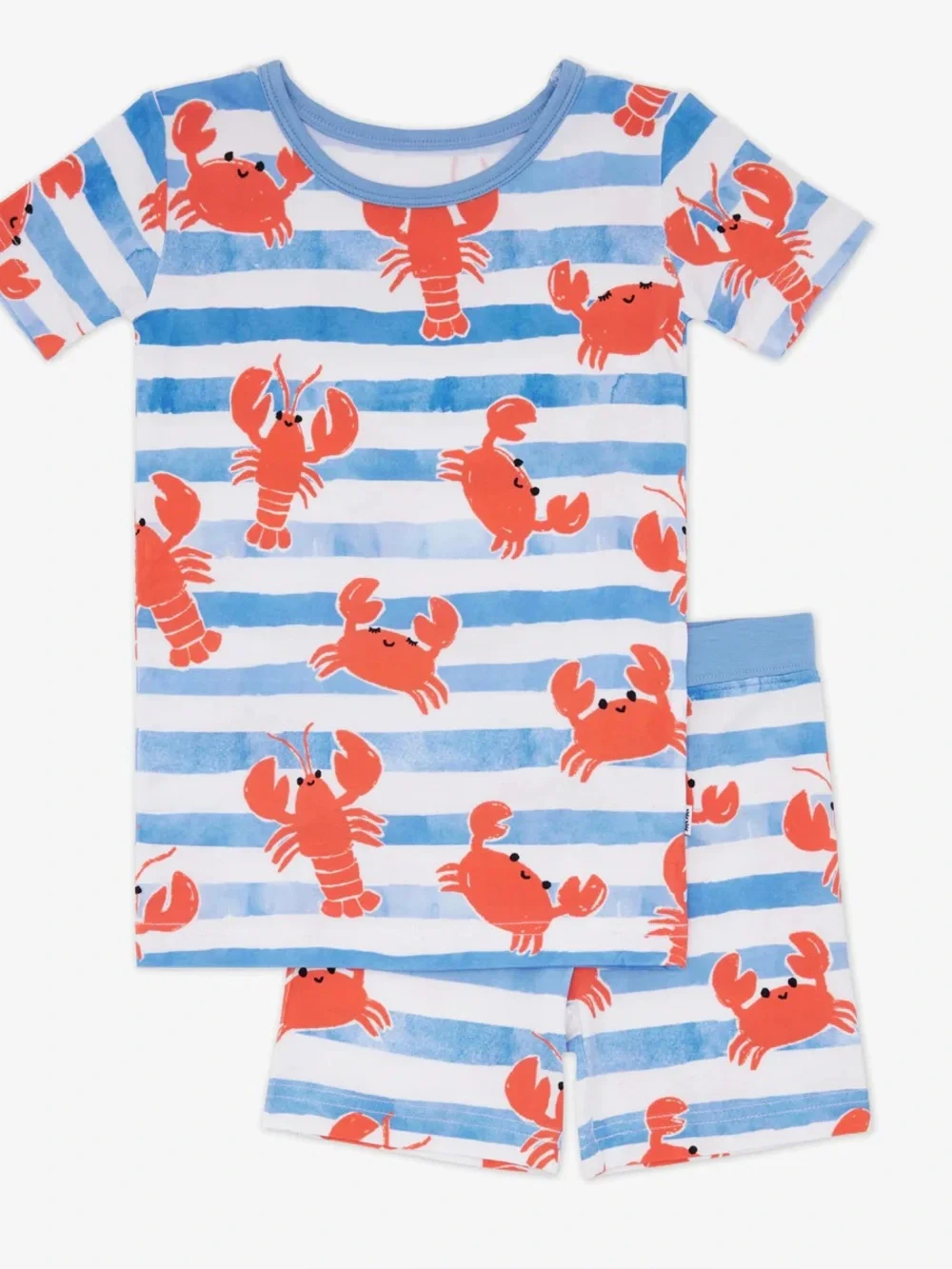 Little Sleepies Crustacean Crew Two-Piece Short Sleeve & Shorts Pajama Set